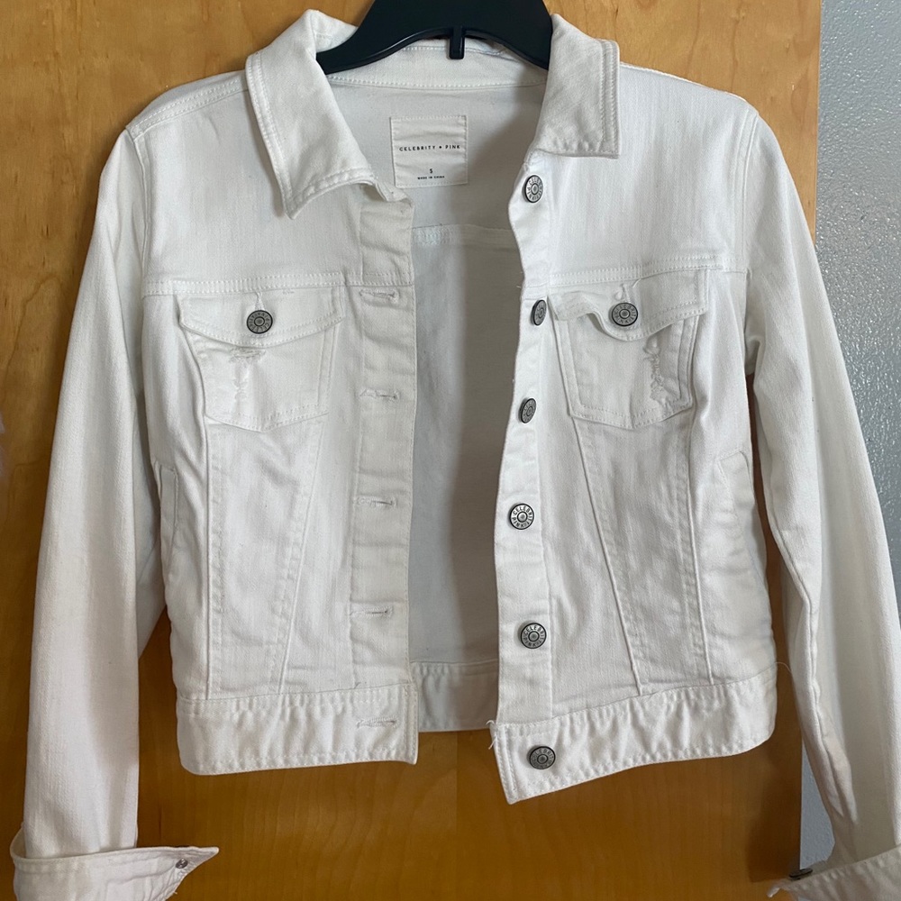 White jean jacket